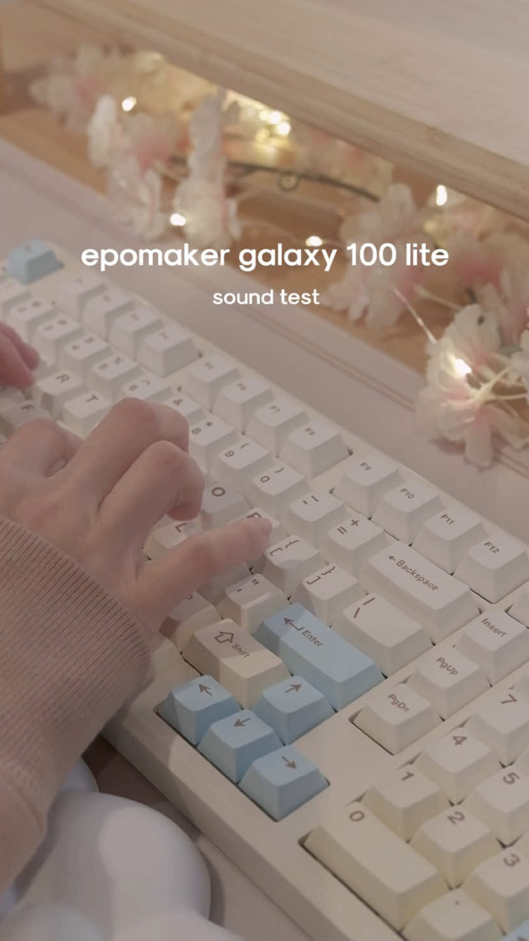 EPOMAKER Galaxy100 Lite keyboard sound test
