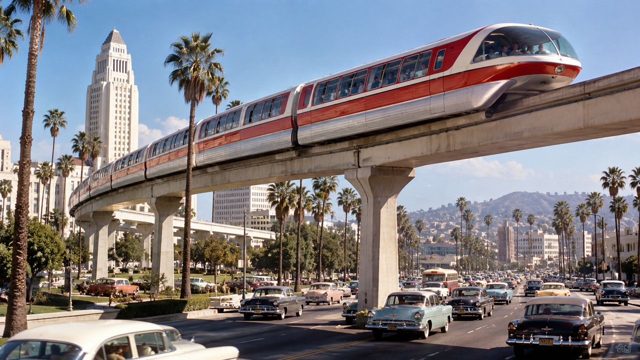 Walt Disney wanted to transform Los Angeles with a 43-mile monorail ...