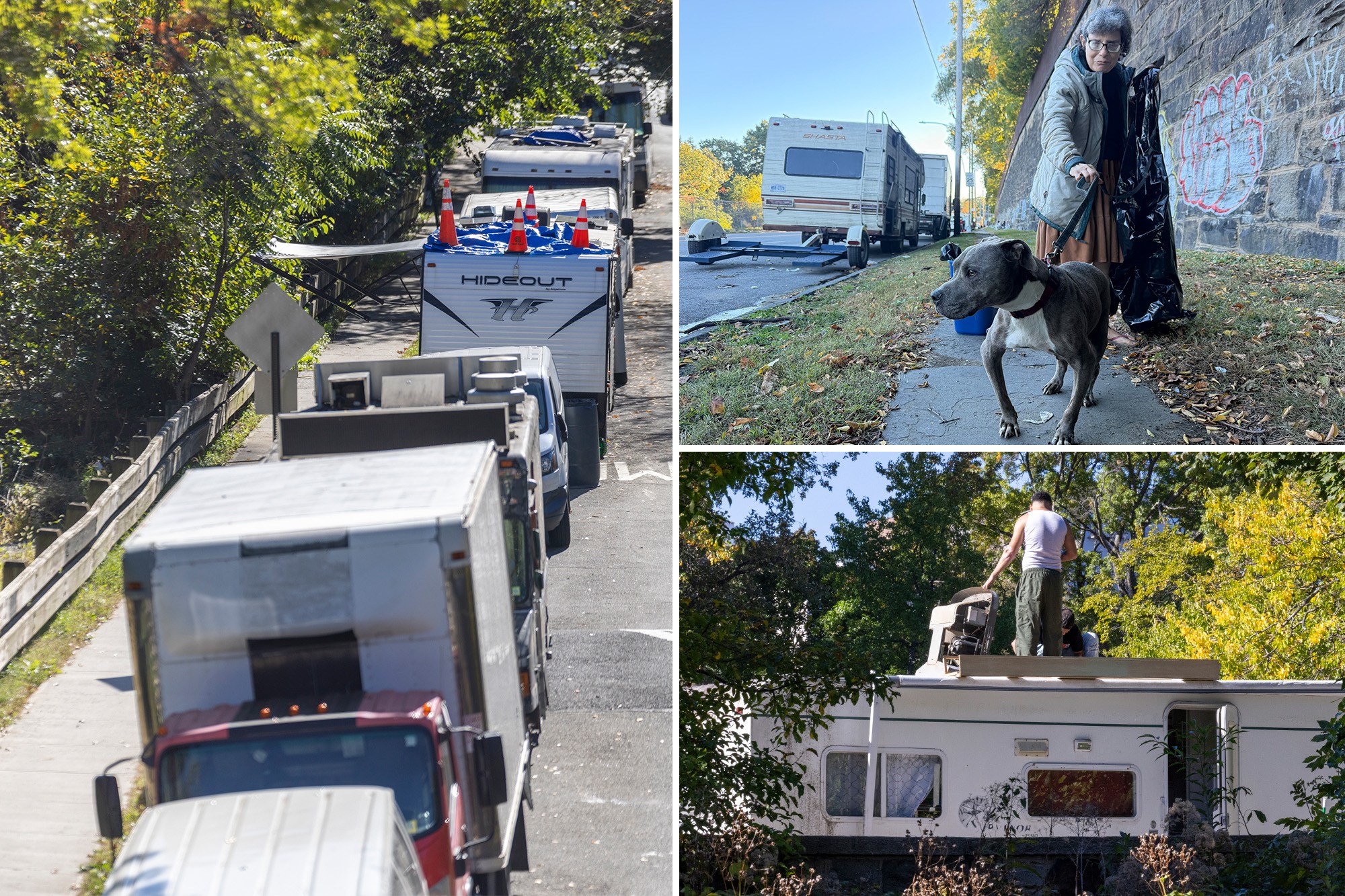 Eyesore NYC corridor has homeless shacking up in RVs, trucks and ...