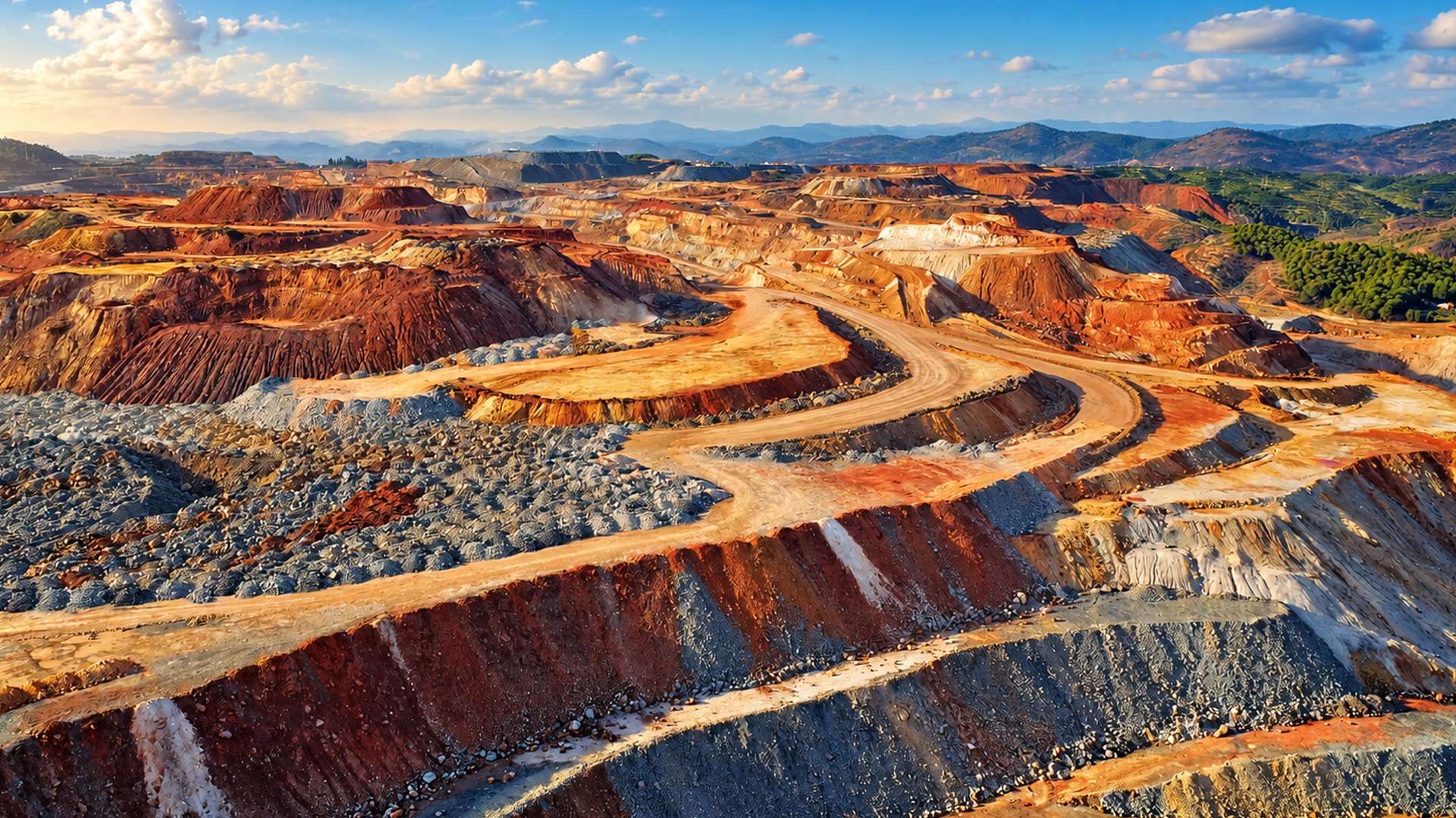 ¿Por qué han tallado estas montañas en enormes escalones?