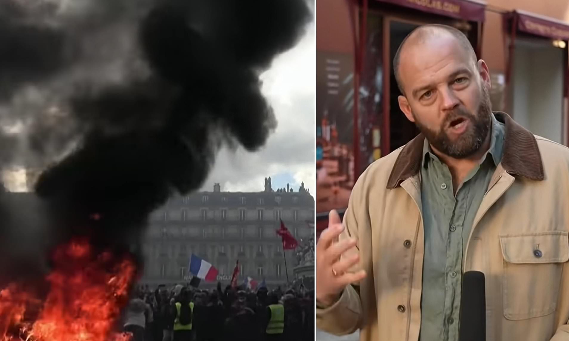 BBC mocked for calling French riots mostly peaceful while showing ...