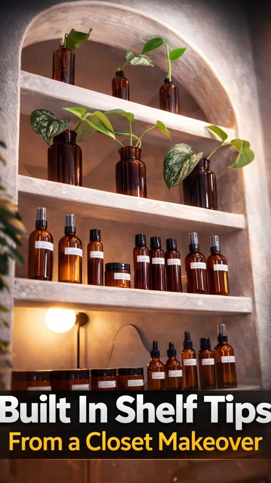 Built in shelf tips from a closet makeover