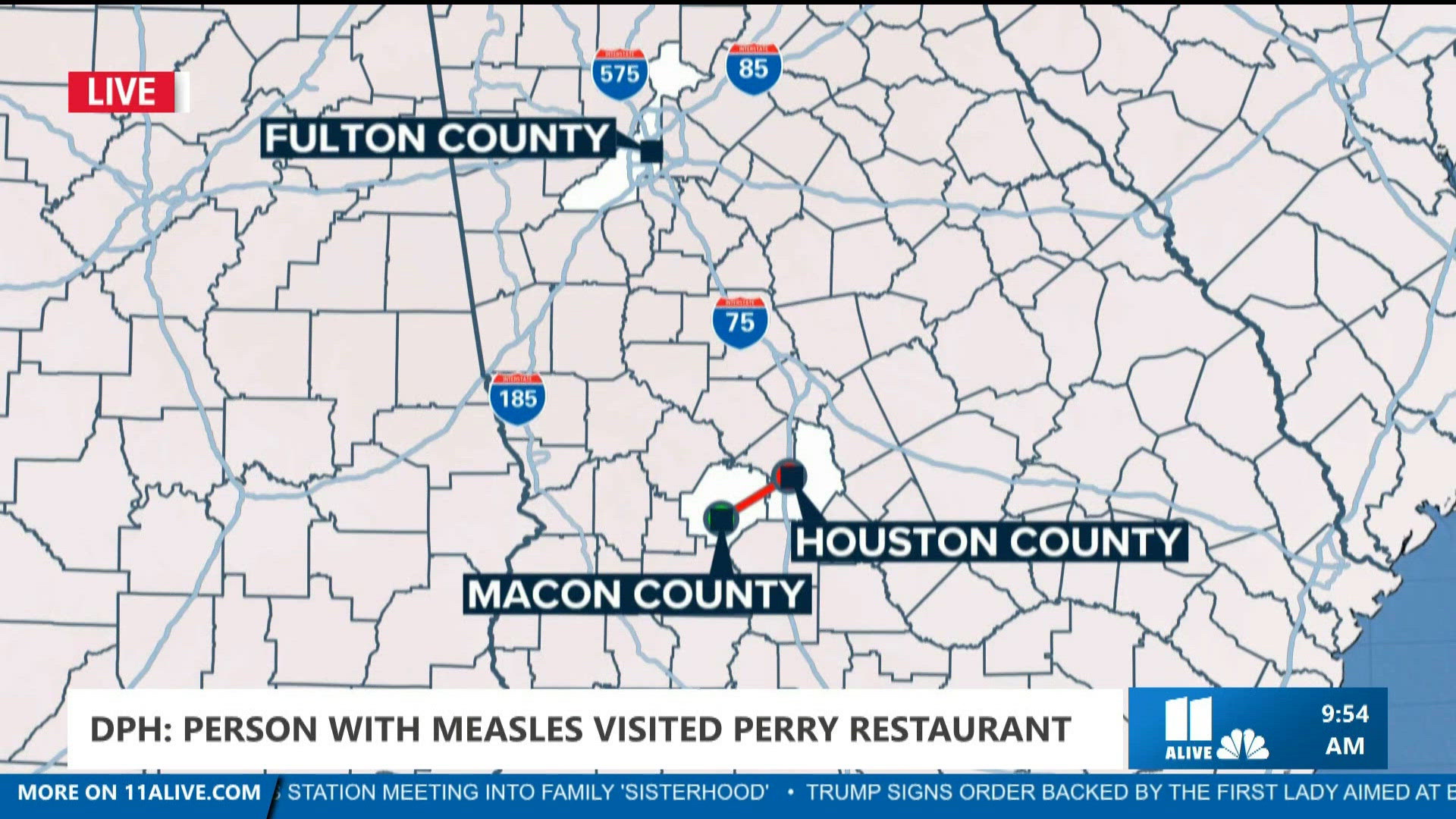 Measles exposure possible at Perry LongHorn Steakhouse