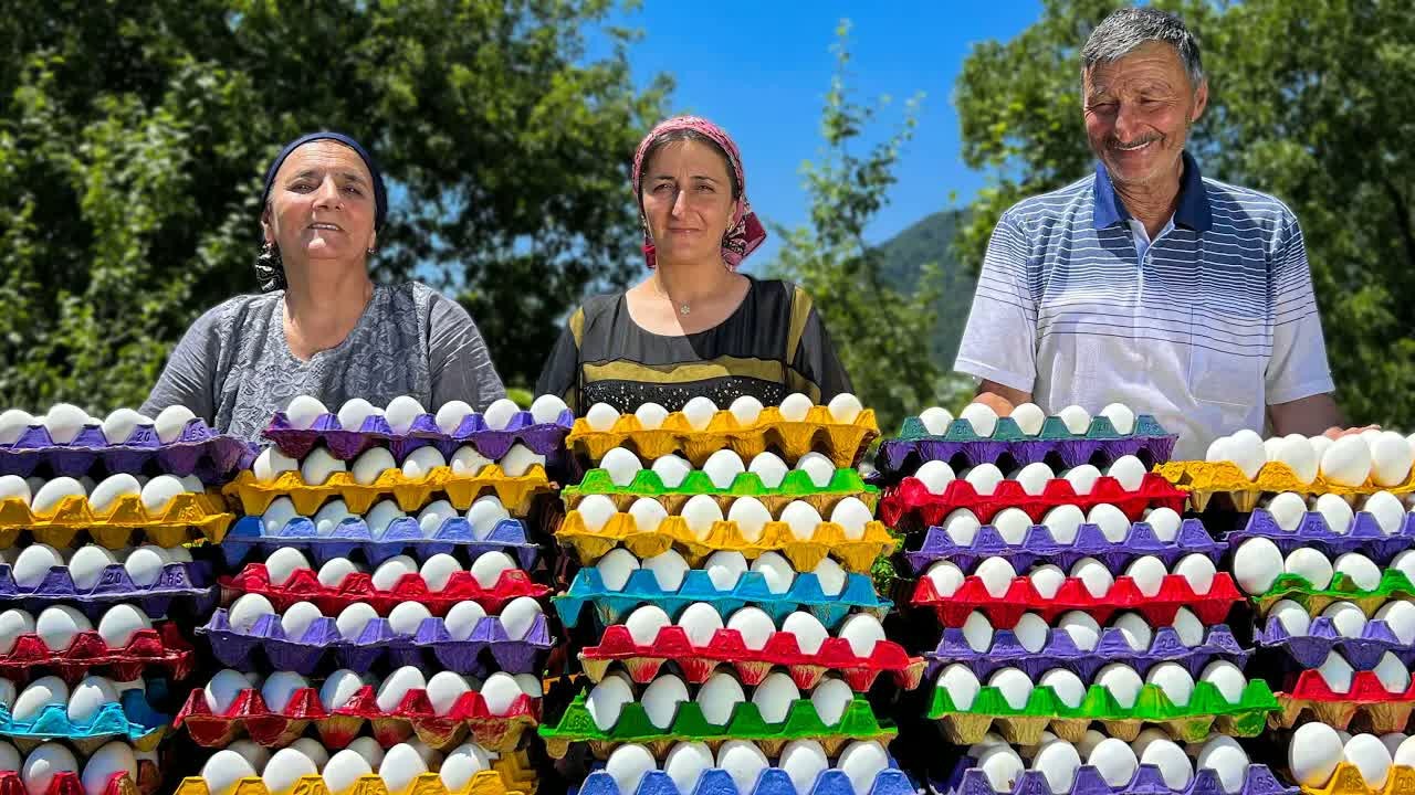 100 eggs and chicken come together for a hearty family feast in an ...