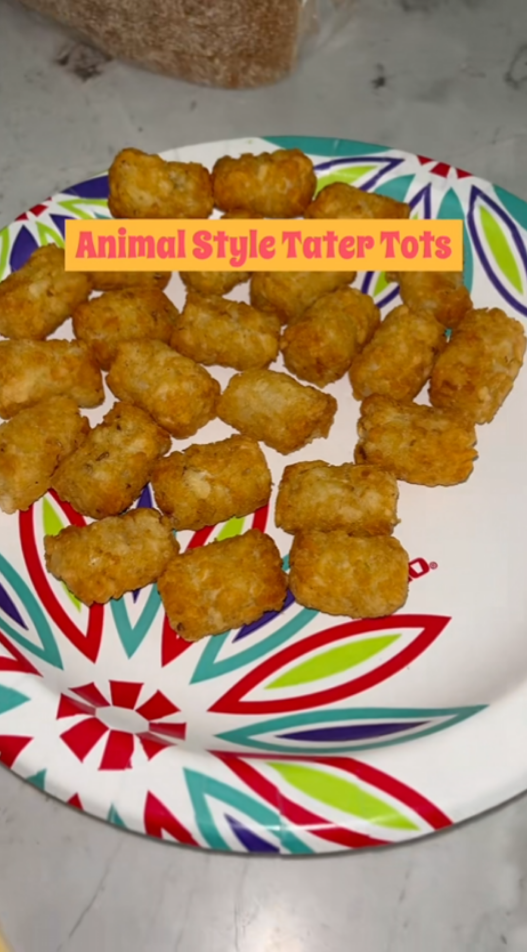 Homemade animal style tater tots with classic flavors