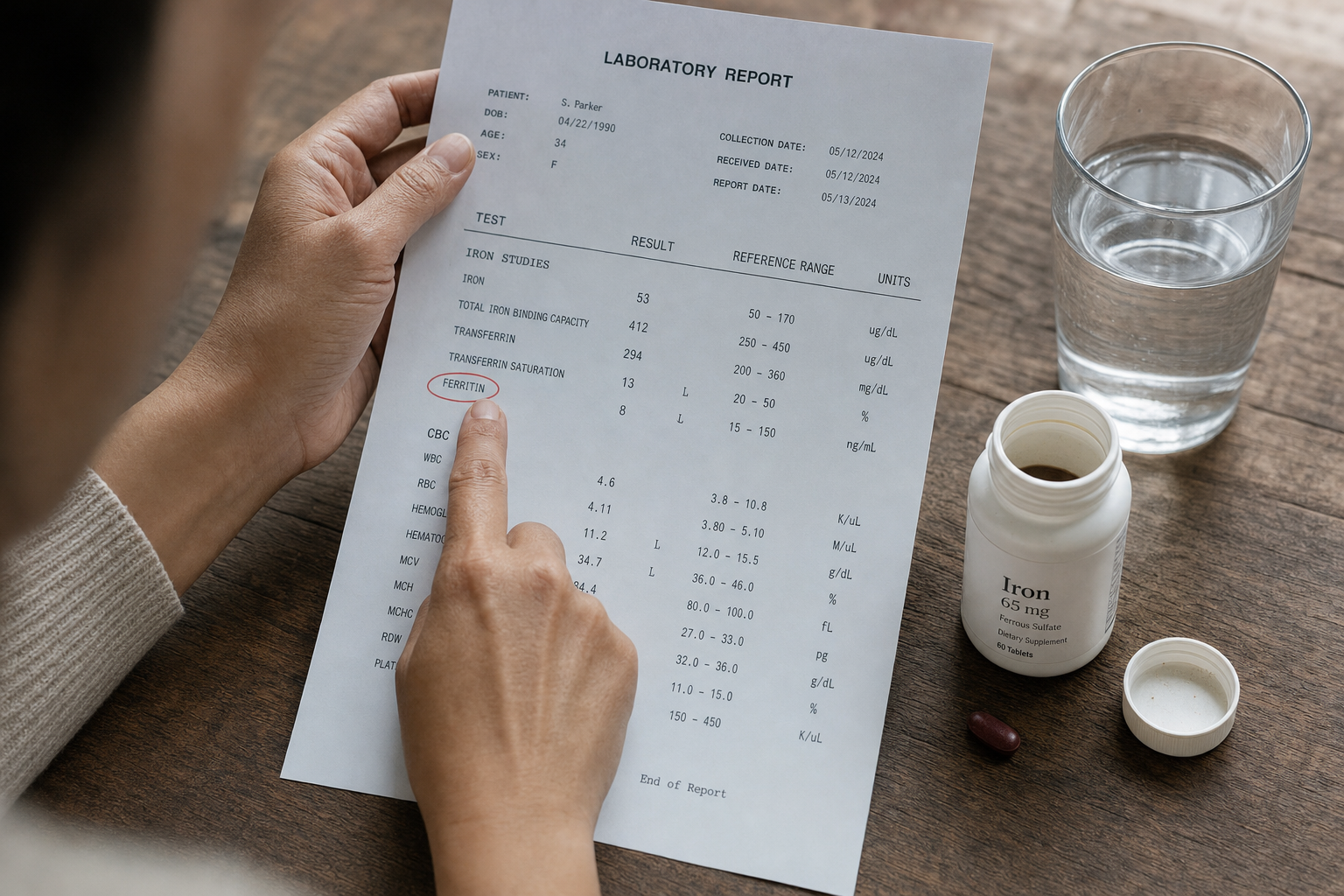 Normal ferritin levels by age and sex: what your blood test result means