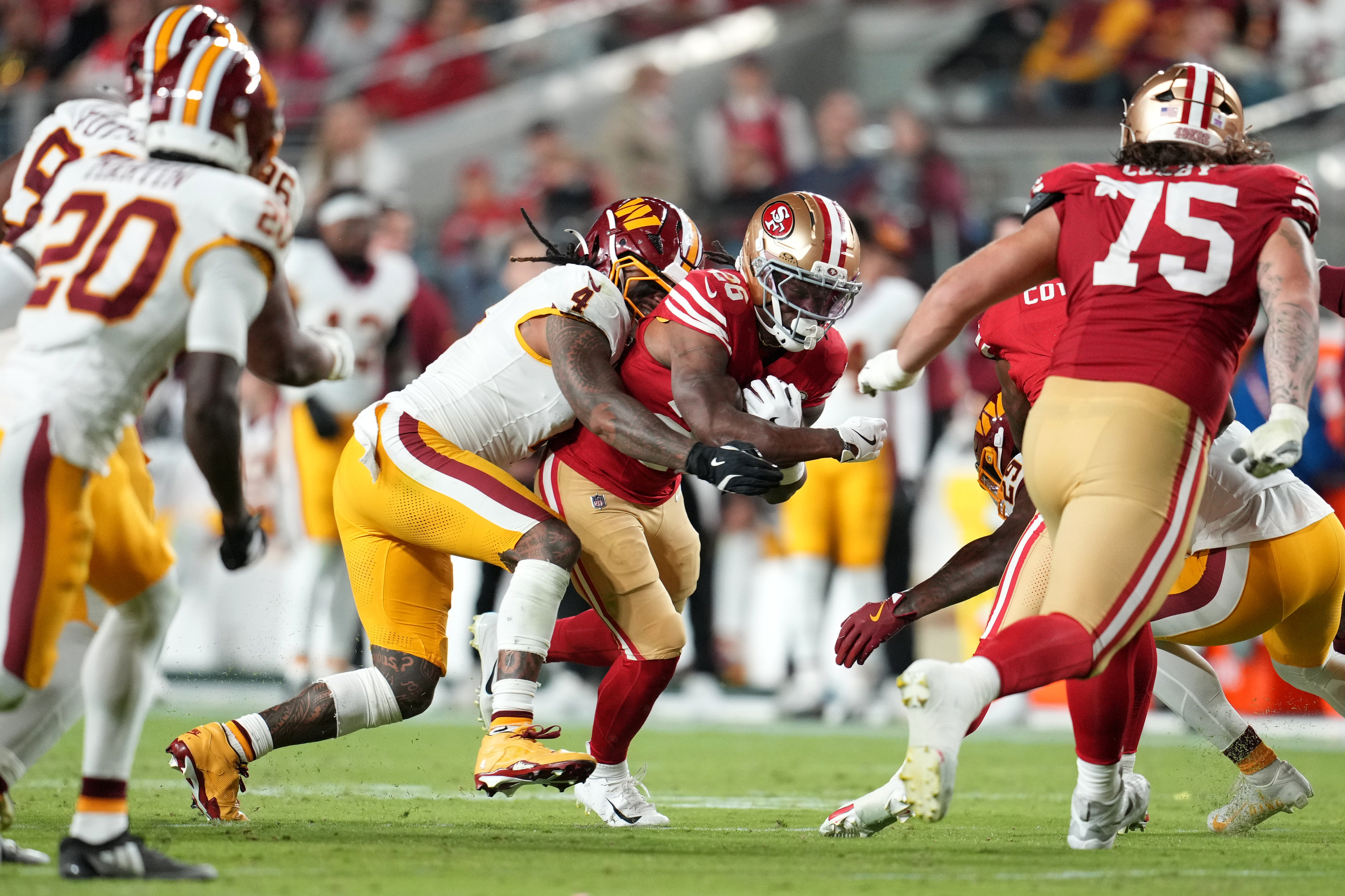The Commanders' defense reached its potential for a half. That's not ...
