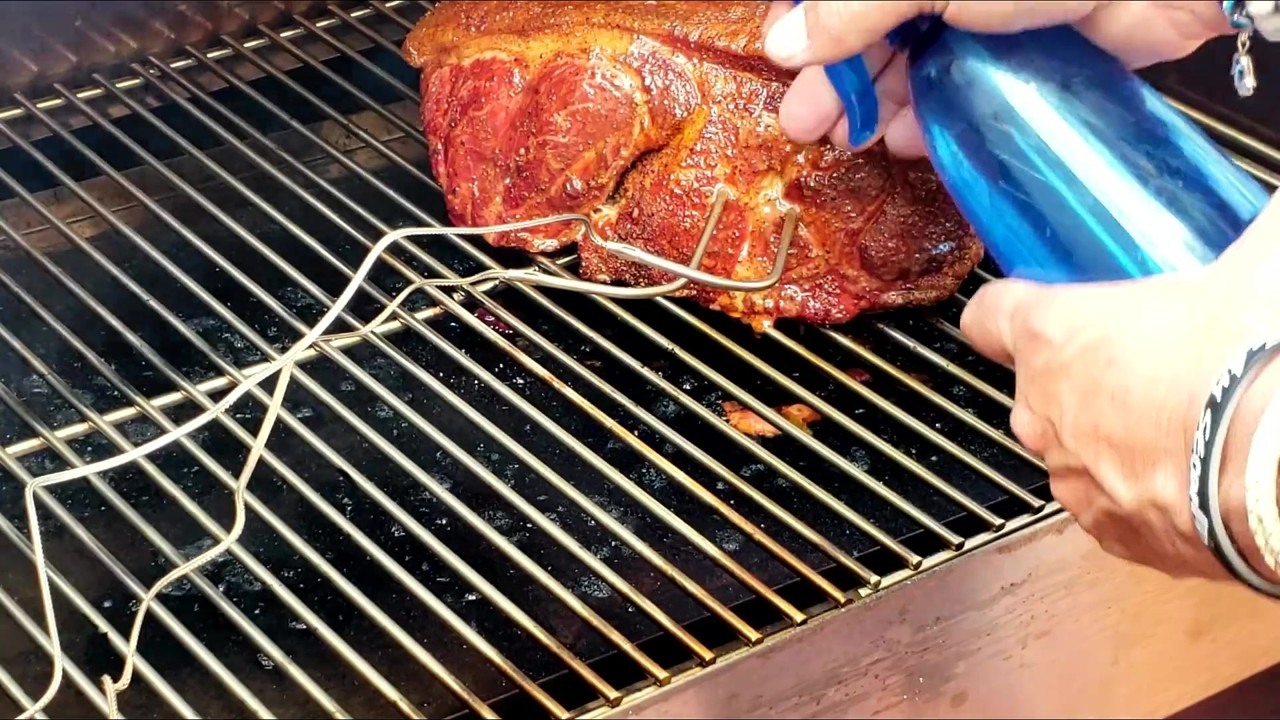 BBQ pulled pork and fresh coleslaw on a Rec Tec pellet grill