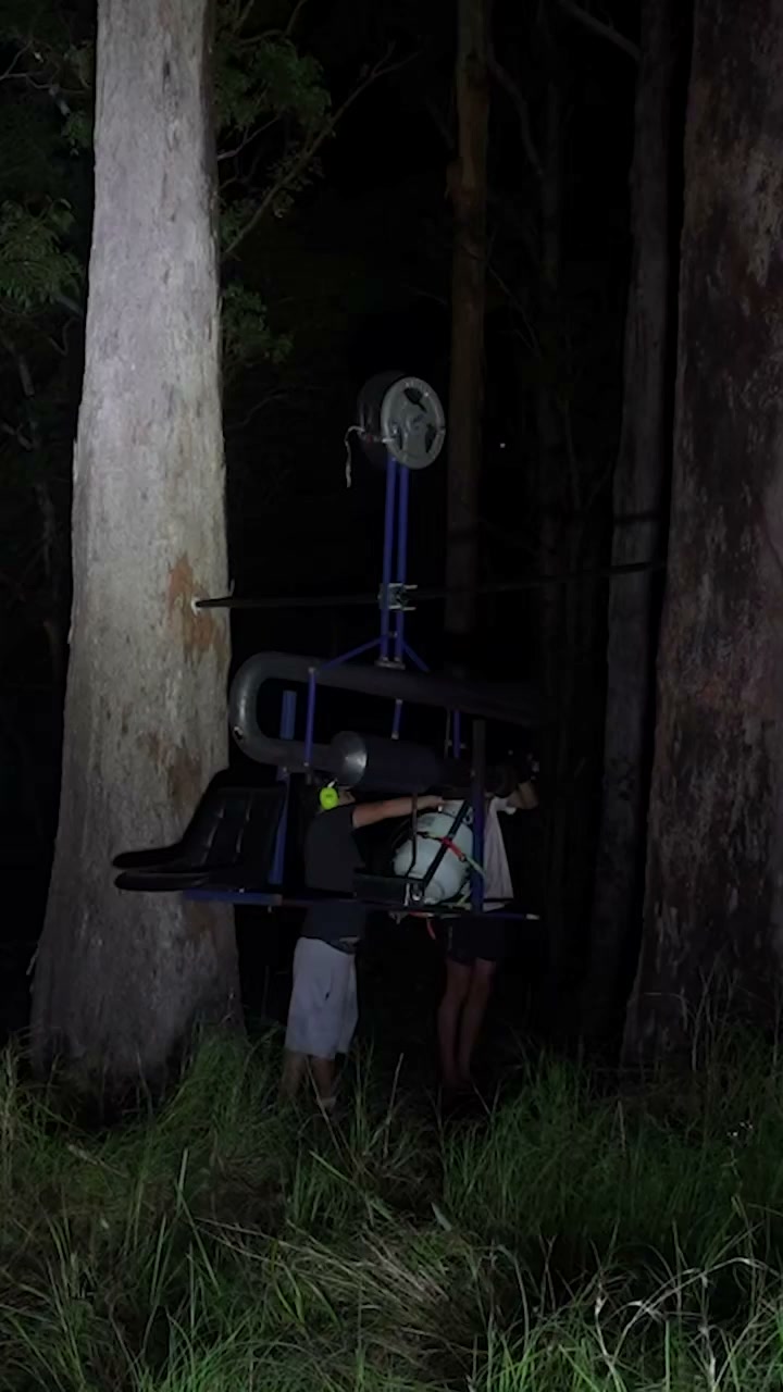 I strapped a jet engine to a swing 🔥