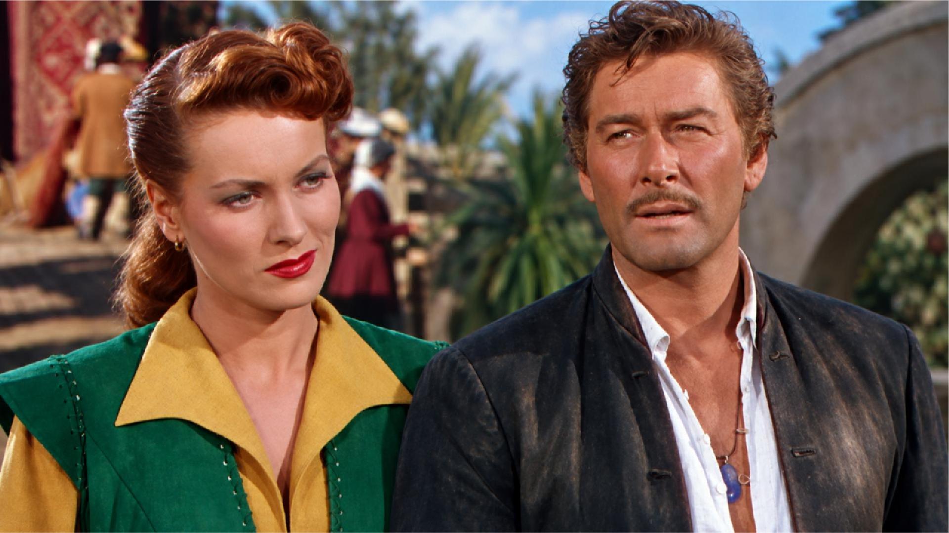 Fake deserters land on pirate island in Against All Flags (1952)