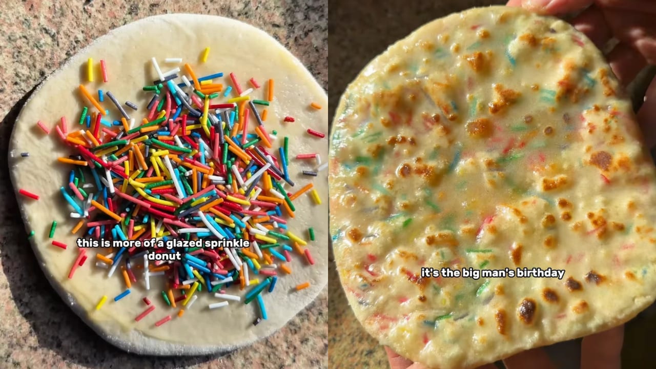 Video: Man celebrates father's birthday with a cake parantha. Internet ...