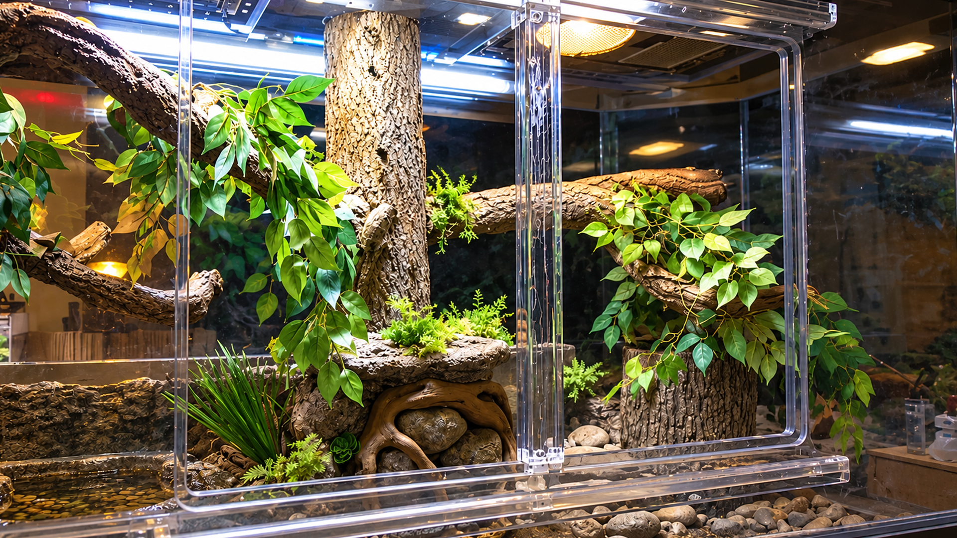 Asian water monitor gets an impressive new habitat