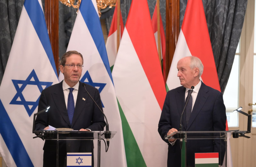 Hungary pledges stable ties with Israel as Herzog meets President Baka ...
