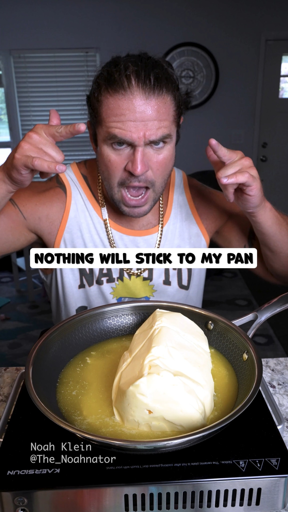 Will 10 pounds of butter stick to my pan?