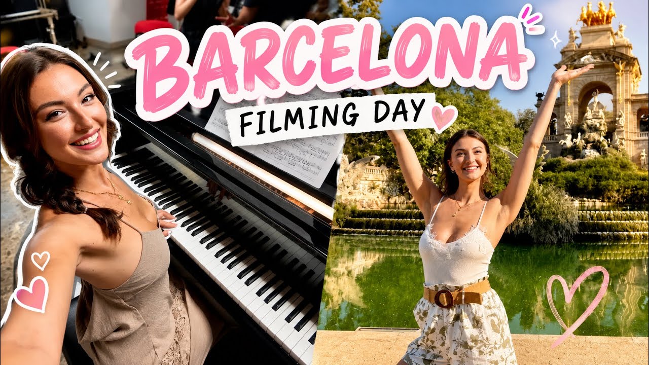 Filming my new movie in Barcelona day 1