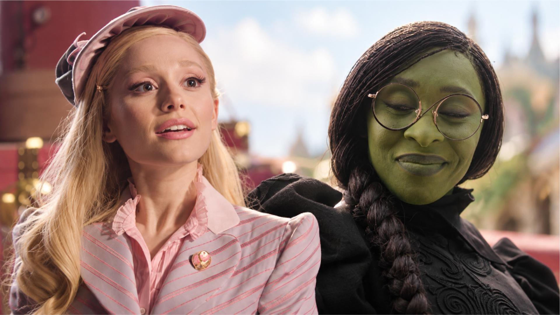 Elphaba and Glinda first meet at Shiz in Wicked (2024)
