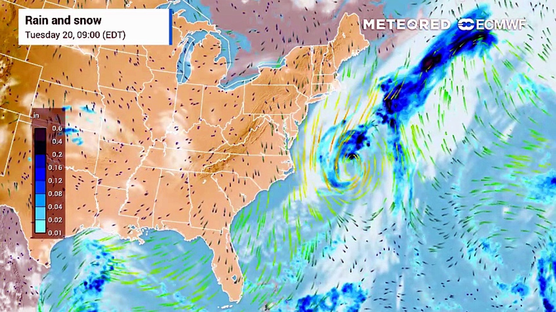 Nor'easter impacts coastal US through midweek