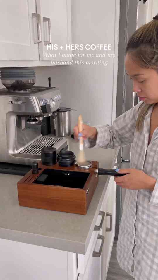 A morning coffee routine for me and my husband