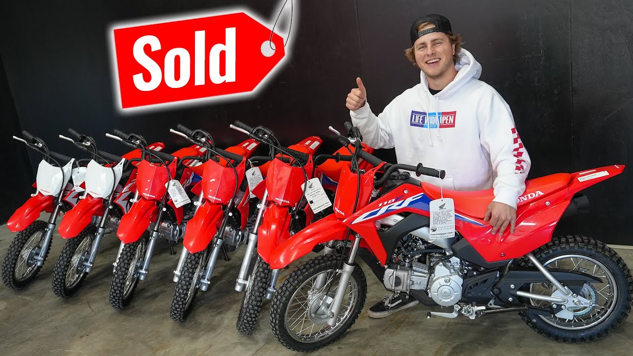 I bought every pit bike at a dealership!
