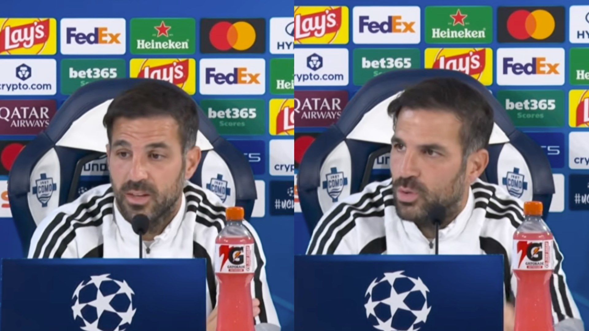 Fabregas non ci sta e reagisce al giornalista: 