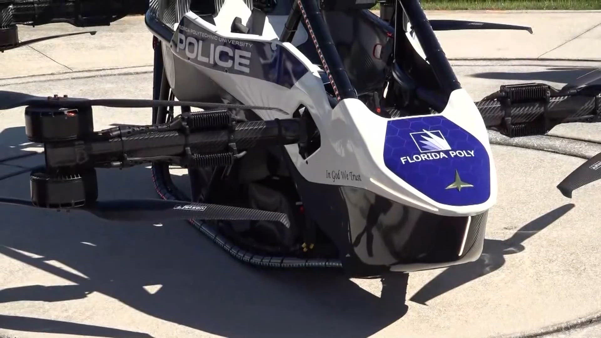 Florida Poly unveils flying police vehicle