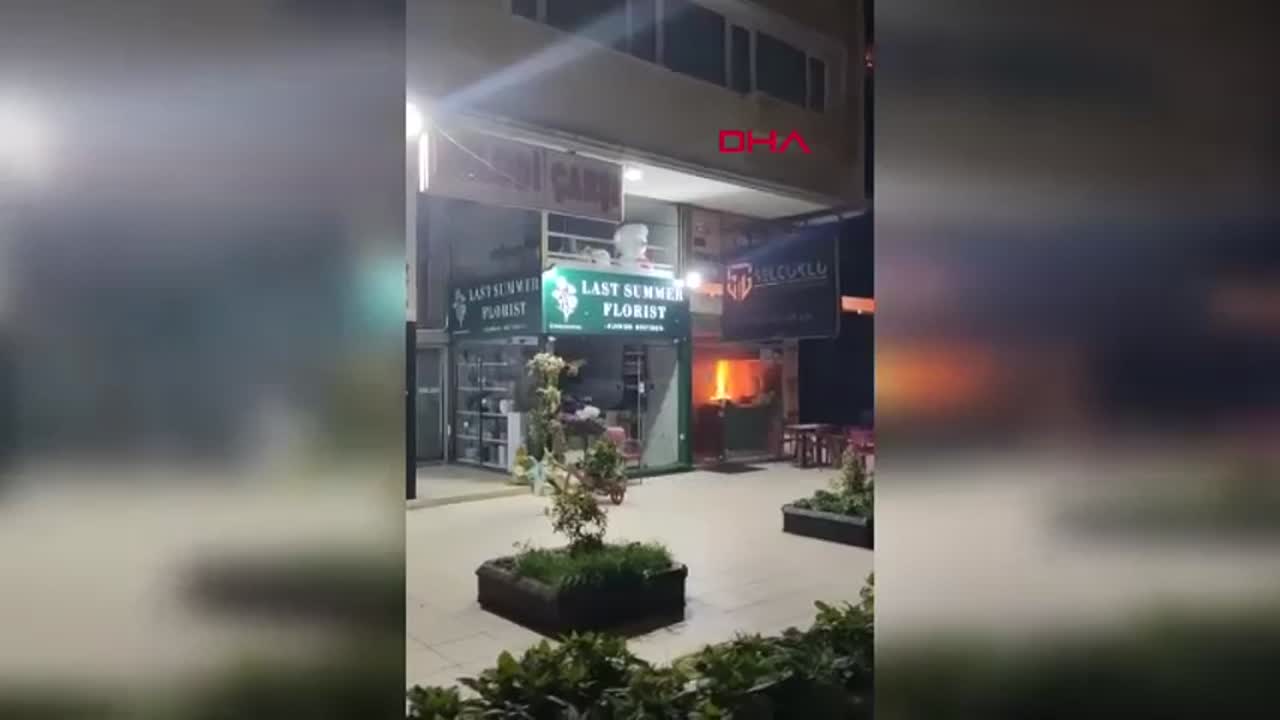 Etiler'de tantuni restoranında iddiaya göre gaz kaçağından çıkan yangın ...