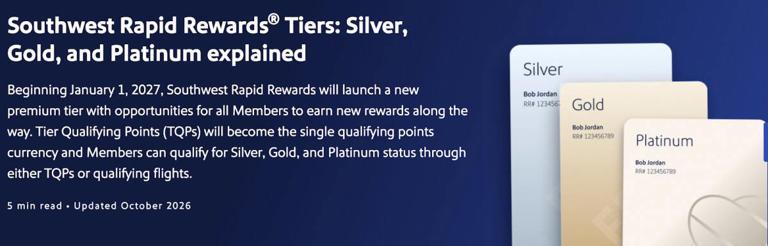 Ranking the best & worst of Southwest Airlines Rapid Rewards 2027 ...
