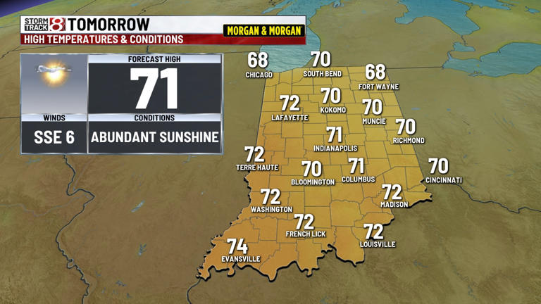 Sunny & quiet weather continues through the coming weekend