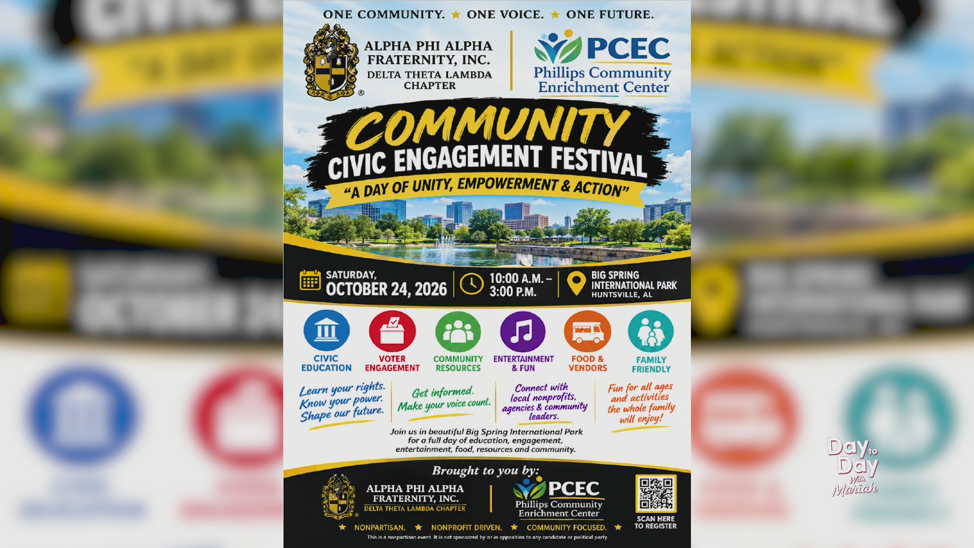 Community civic engagement festival this Saturday | Oct. 20, 2026 | Day ...