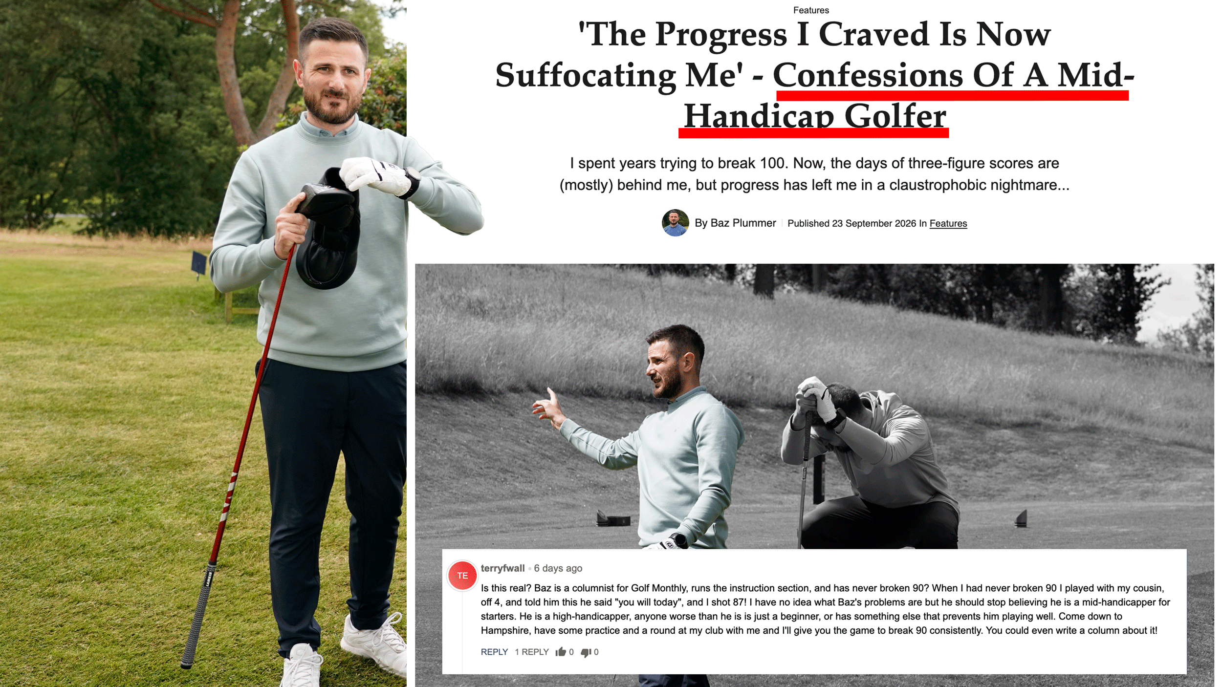 What handicap index qualifies a golfer as a mid-handicapper?