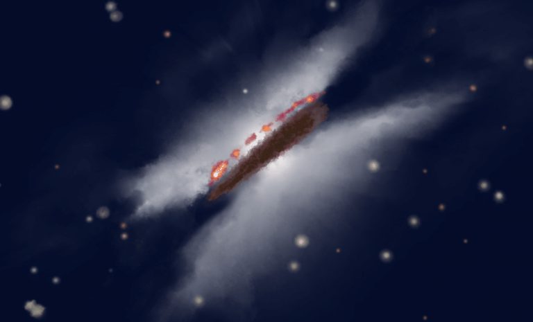 Cosmic 'hamburger' reveals a rare glimpse of where giant planets may be ...