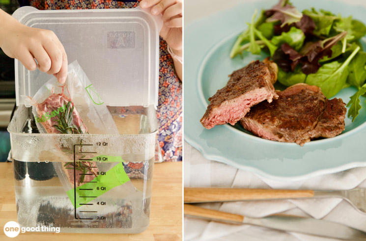 This unusual cooking method makes perfect steaks like magic
