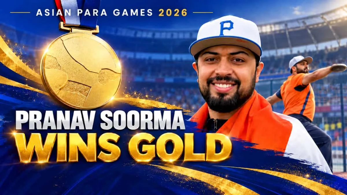 Pranav Soorma wins gold at Asian Para Games 2026, creates new Asian ...