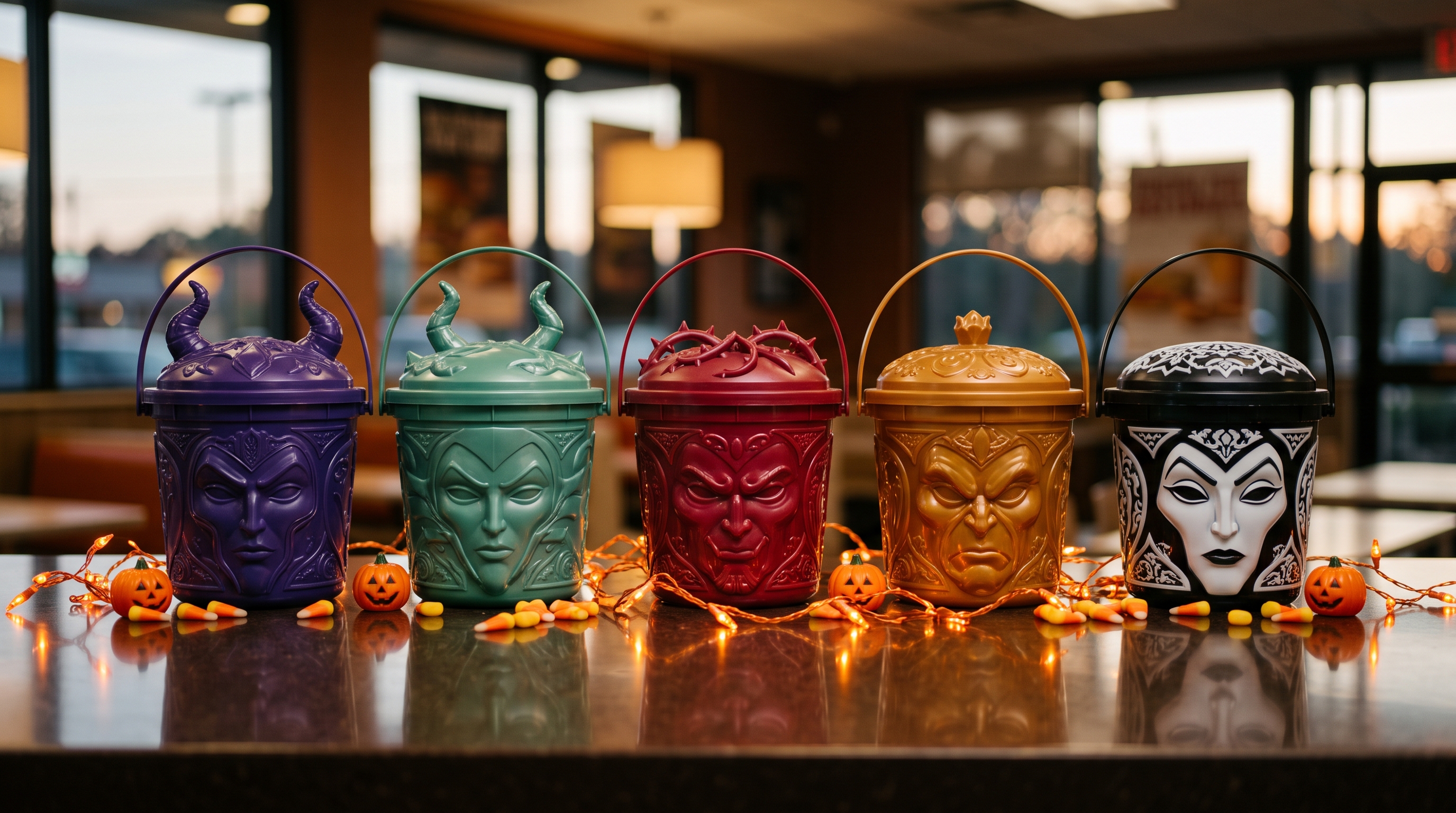McDonald's swaps Happy Meal boxes for 5 Disney villain Boo Buckets ...