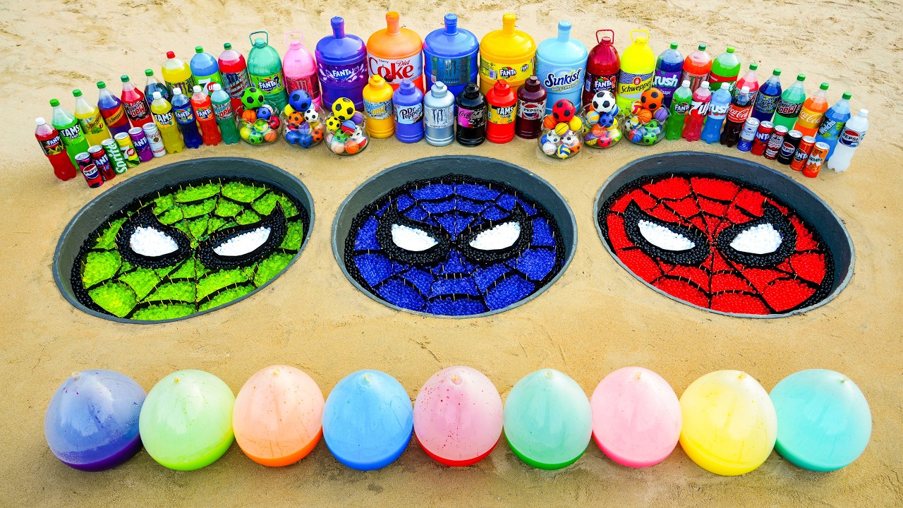 Spiderman vs Coca Cola vs Mentos