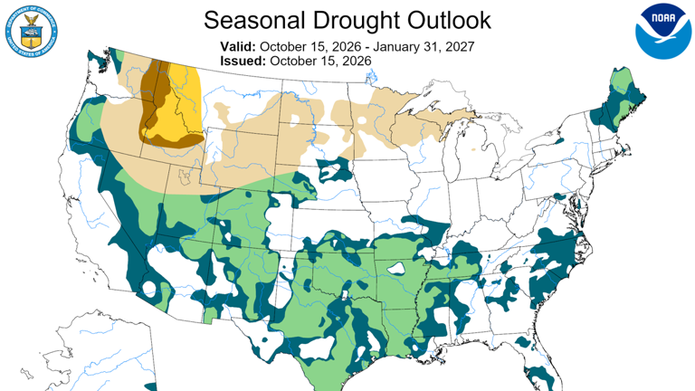 New map forecasts how El Niño will affect drought conditions in winter ...
