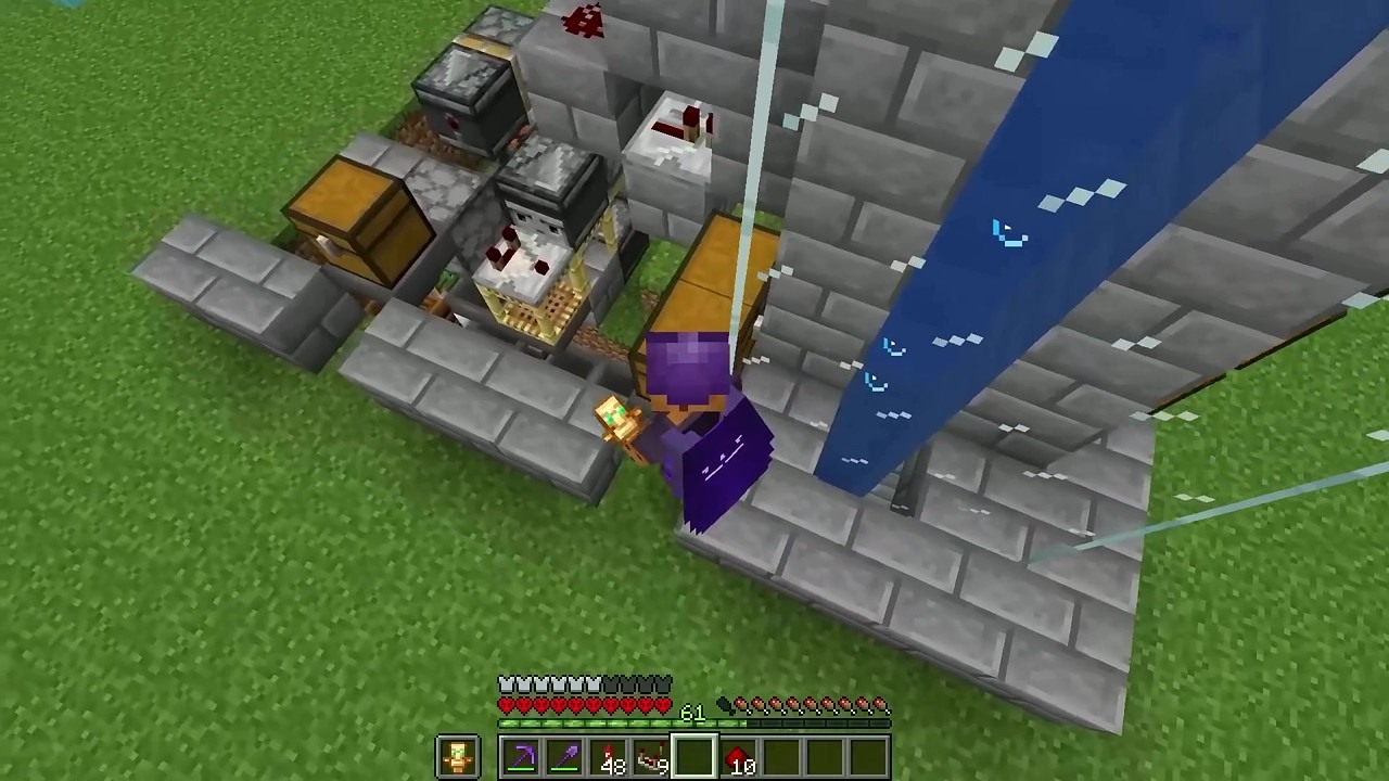 A Minecraft hardcore storage system sorts every block in the game