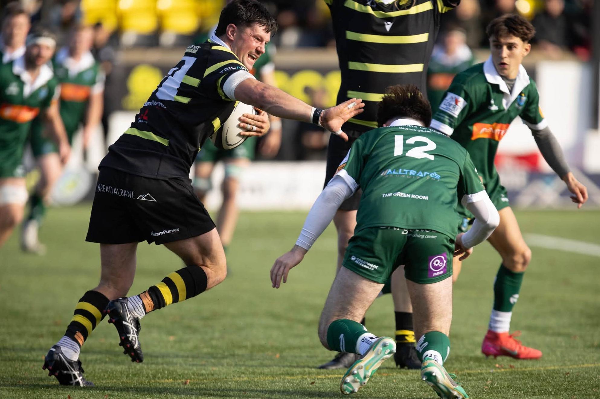 Melrose stay at top of rugby’s Arnold Clark Premiership table after ...