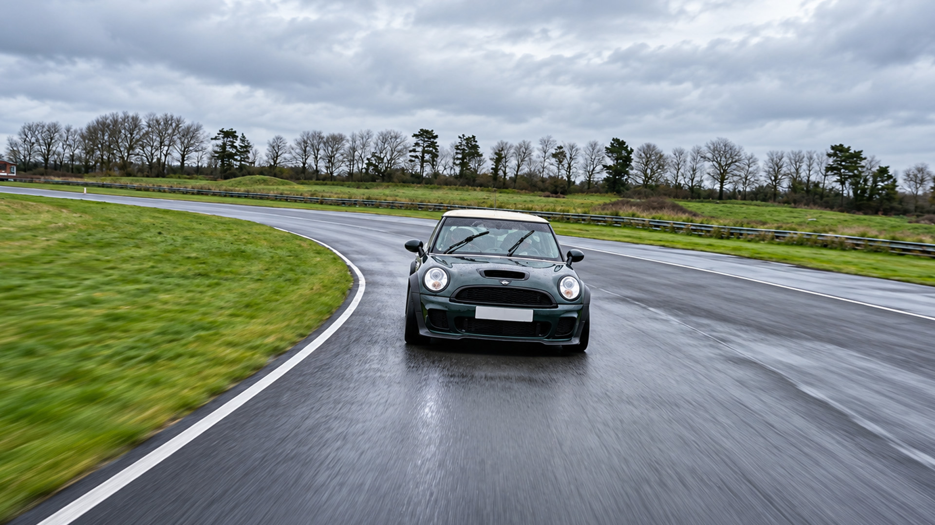 Modified MINI Cooper with a BMW V8 engine delivers big power in a small car