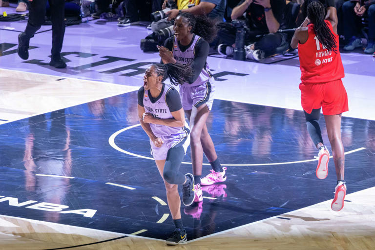 See the raucous 'Ballhalla' crowd of Valkyries fans at Game 2 of WNBA ...