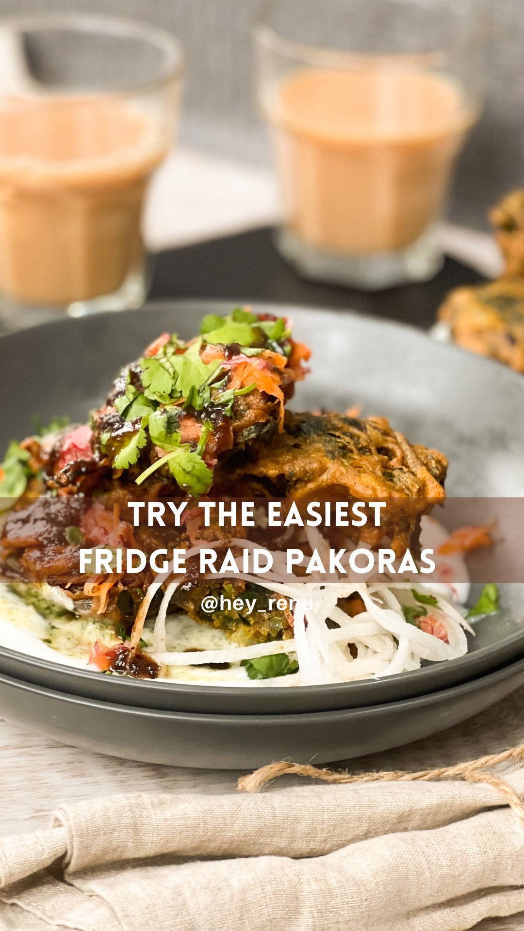 Easy vegetable pakoras that are crispy and full of flavor