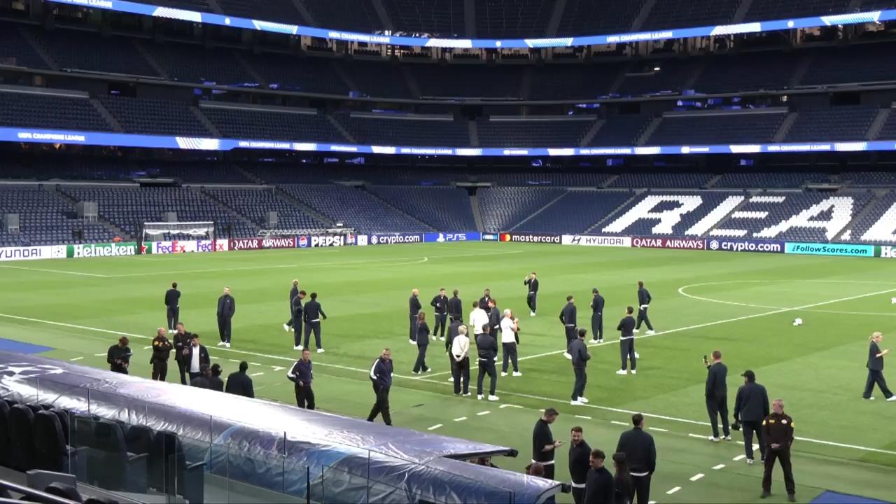 RB Leipzig squad take a look at the Bernabeu on eve of Real Madrid showdown