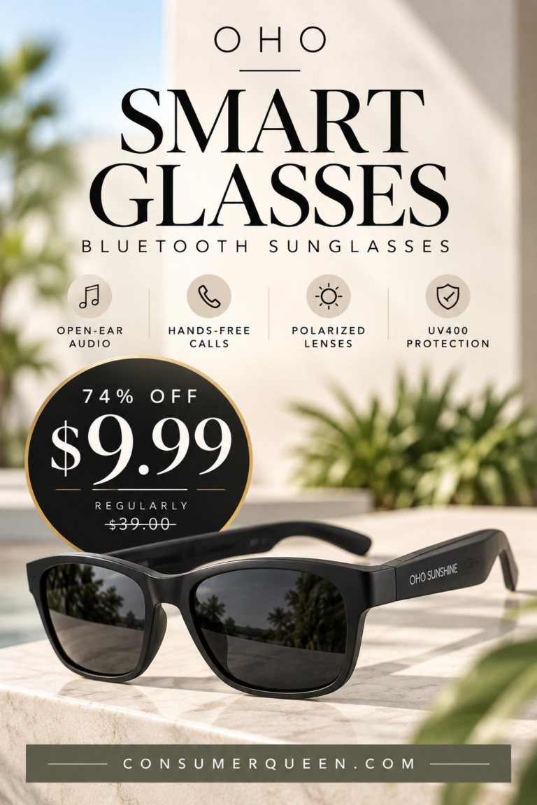 Bluetooth smart glasses just $9.99 on Amazon — 74% off!