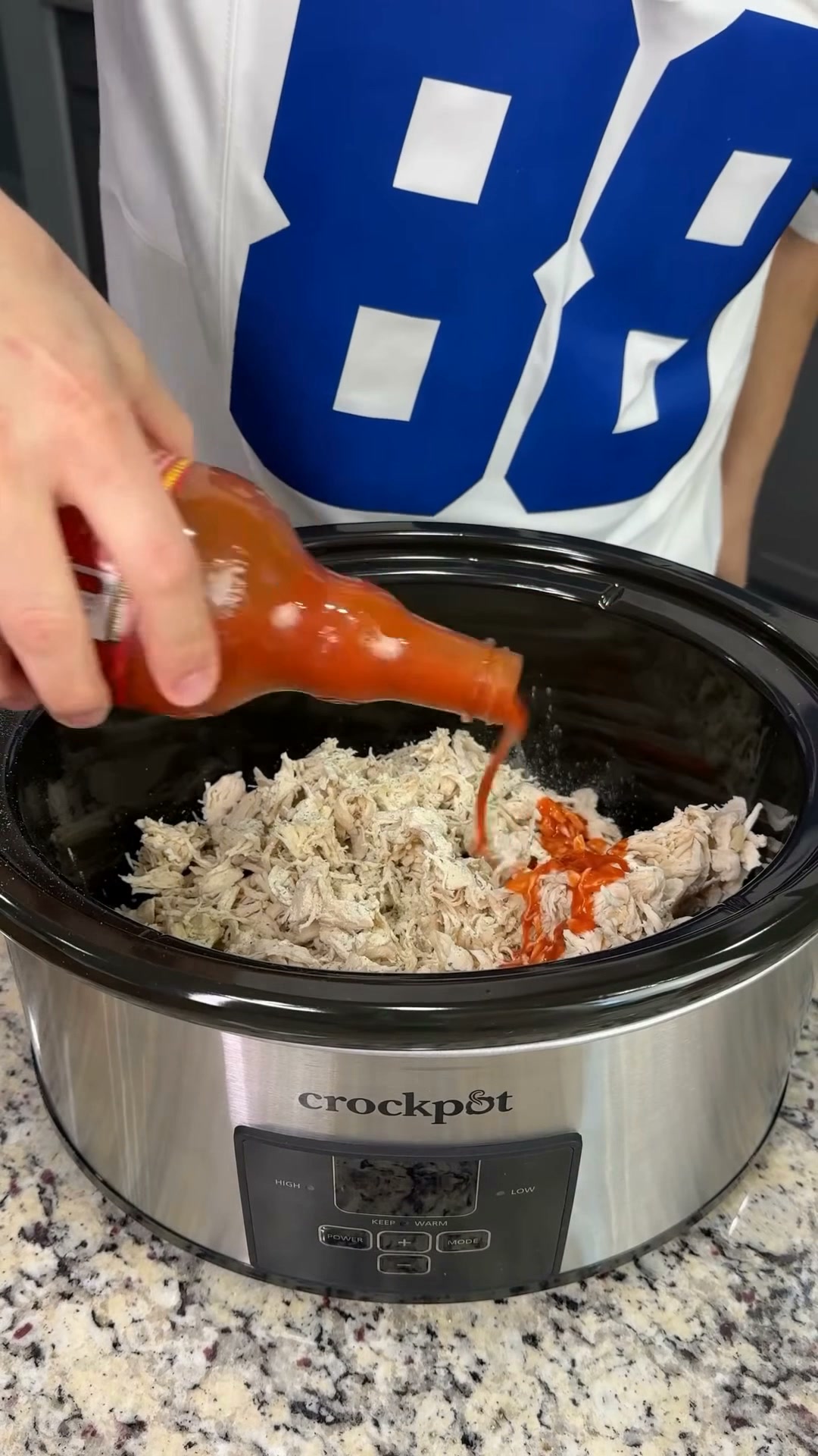 Buffalo chicken game day dip
