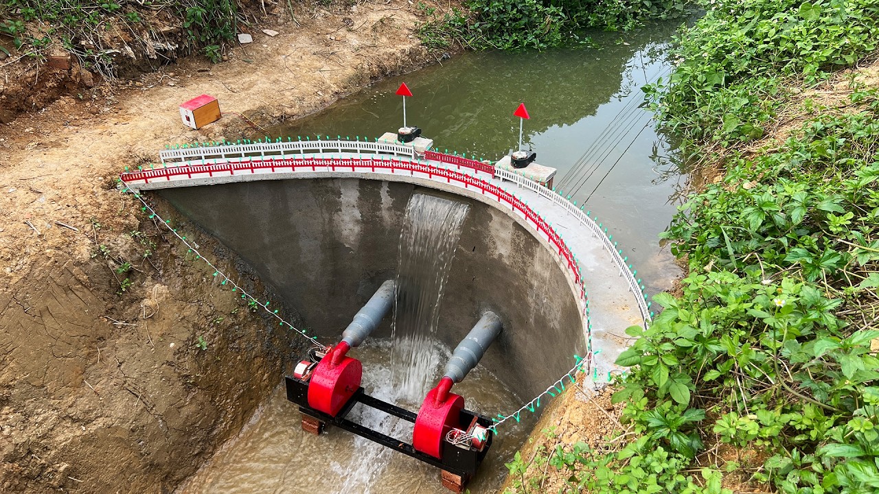 How to build a mini hydropower from a small stream
