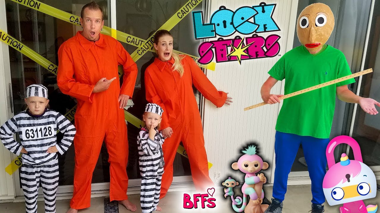 Baldi's Basics in real life escape room! 7 Lock Stars scavenger hunt!