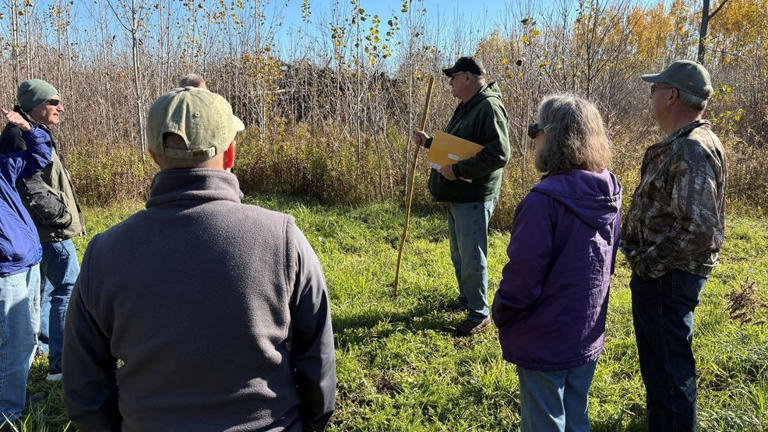 Forest Products Week tour at Kewaunee County tree farm