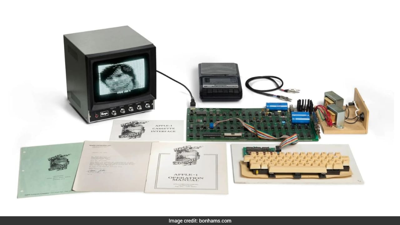 Rare Apple-1 computer fetches over Rs 10 crore at auction: 
