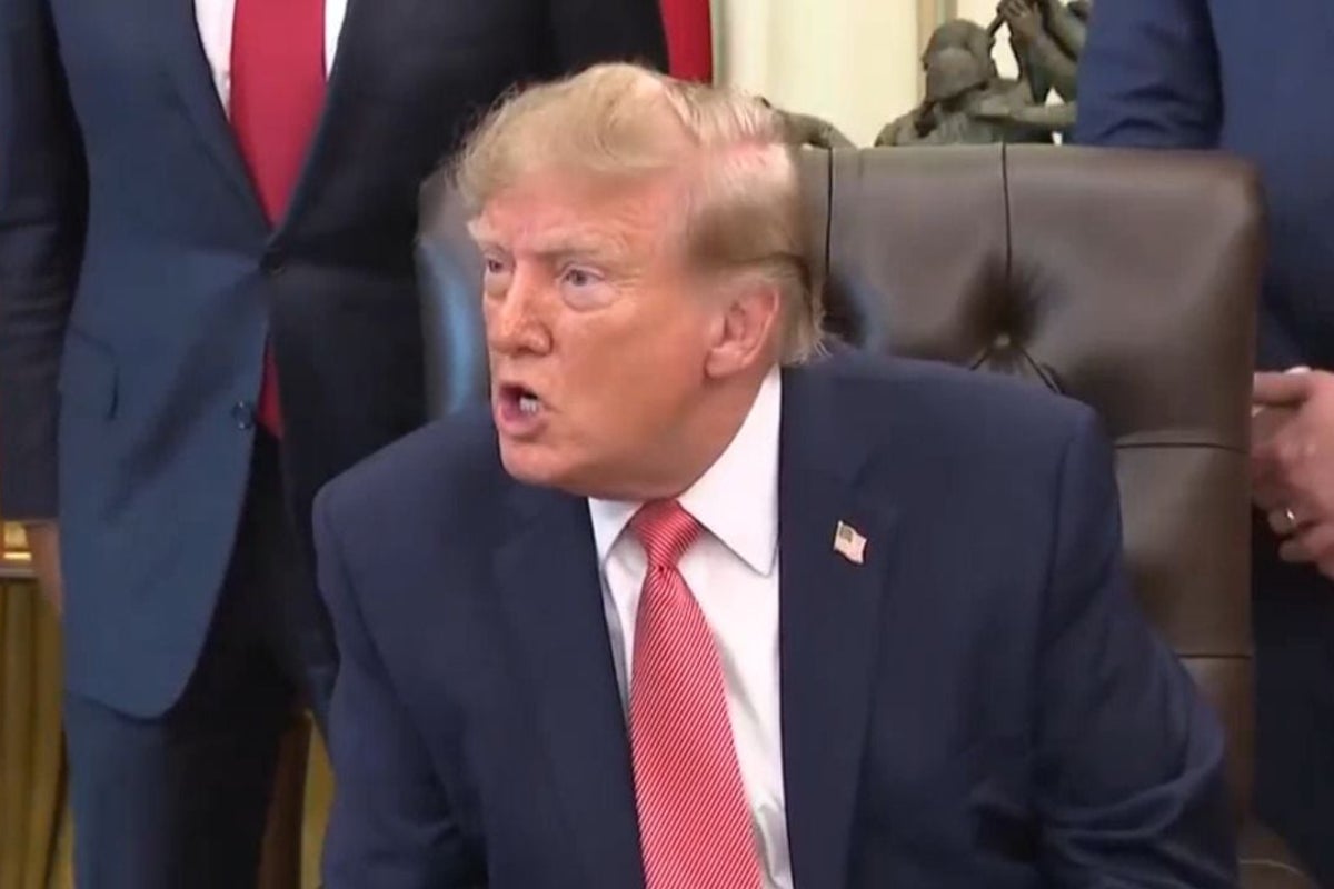 Trump orders Independent reporter to ‘be quiet’ in Oval Office attack
