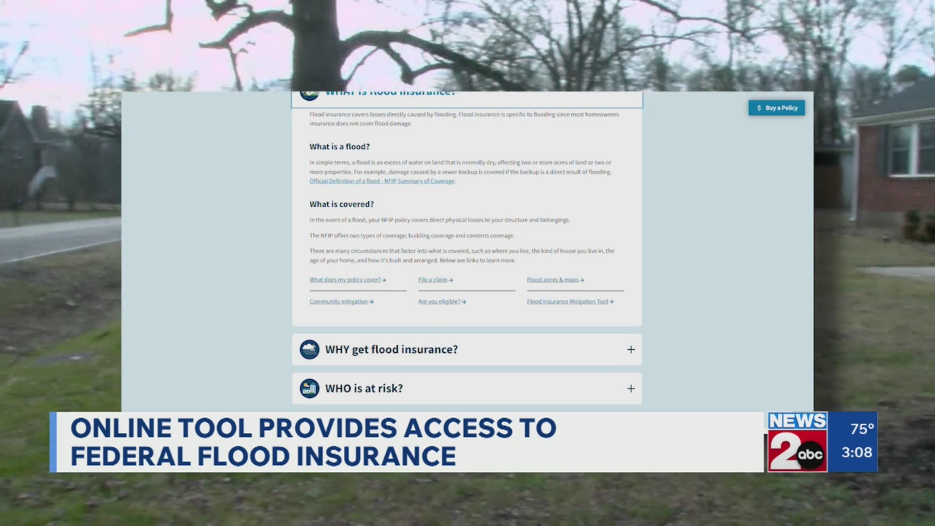 Online tool provides access to federal flood insurance